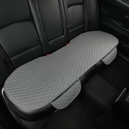 West Llama Linen Car Seat Covers,Bottom Seat Covers for Cars Include 1 Rear Bench Cover Universal Fits 90% Vehicles,SUVs,Cars,Sedans,Gray - color: C-Gray, size: 1 Rear Bench Seat Cover