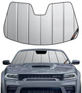 Windshield Sun Shade for Dodge Charger 2011-2023 with Rearview Mirror Mounted Camera - Safeguard