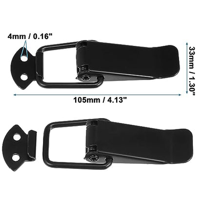 X AUTOHAUX Universal Car Bumper Security Hook Lock Clips Quick Release Hook Clips for Car Trunk Quick Release Fasteners for Trunk Bumpers Fenders 105x33mm 2pcs