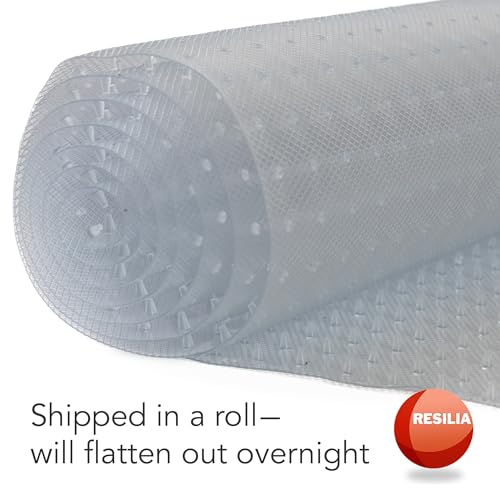 Pet Carpet Protector - Doorway Damage Deterrent and Scratch-Stopper for Cats, Dogs, and Pets, Heavy-Duty PVC Runner, Cut to Fit, Clear, 15 Inches x 48 Inches, Made in The USA - size: 1'3" x 4' (Rectangular)