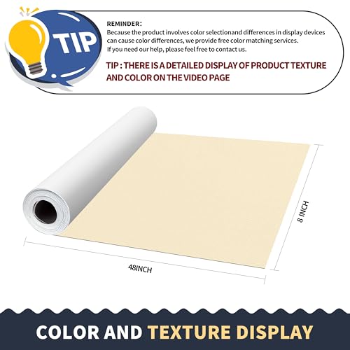 ONine Leather Repair Tape,Self Adhesive Leather Repair Patch,Leather Patches for Furniture,Sofa,Car Seats,Office Chair. Vinyl Repair Kit 8x48in(White Khaki) - color: White Khaki, size: 8 x 48 inches