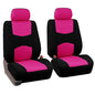 FH Group Car Seat Covers Front Set in Cloth - Car Seat Covers for Low Back Car Seats with Removable Headrest,Universal Fit,Automotive Seat Covers,Washable Car Seat Cover for SUV,Sedan,Van Pink - color: Pink, style: Seat Cover Front Set