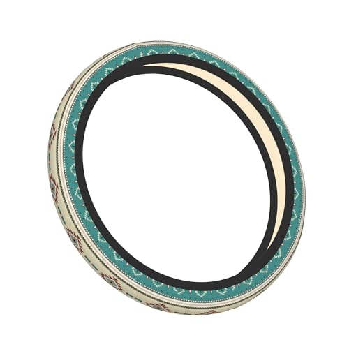 Western Steering Wheel Cover Cute Universal 15 Inch Car Accessories Protector for Women Fit Auto SUV Sedan Vans Trucks - color: Native Indian Western Tribal