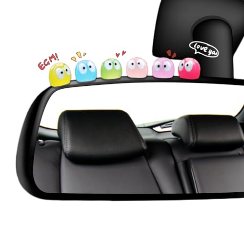 RAPUDA Cute Luminous Soot Sprites,35 Pcs Automotive Interior Decoration Accessories for Car Rearview Mirror and Dashboard,Cute Anime Decor for Home Garden Office,Funny Ornament Gifts(Multicolour) - color: Multicolor Luminous Soot Sprites