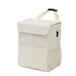 AOKJOY Car Garbage can with lid Leak Proof Vehicle Trash Can 3 Storage Pockets Hanging Waterproof car Trash Bag for SUV Beige - color: beige