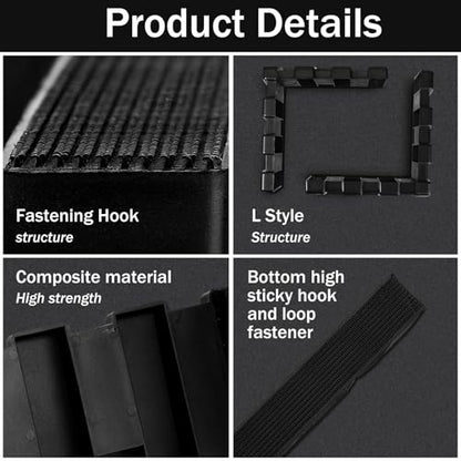 4 Pack Car Trunk Organizer Blocks for Back of SUV Multipurpose Car Storage Organizer Blocks Trunk Divider Available to Wool Carpet for Truck SUV Van Cargo