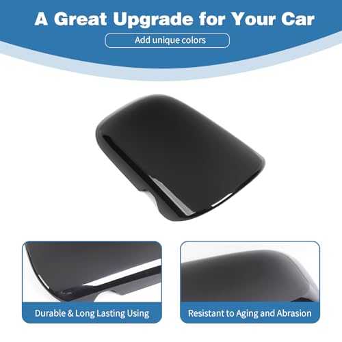 for Mustang Center Console Armrest Cover Trim Fit for Ford Mustang 2015+ Black Interior Accessories 1pc