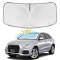 for Audi Q3 2013-2018 Windshield Sun Shade - 4 Layers Car Sunshades for Front Windows Shade Cover Custom Fit Q3 Sun Visor 250T Retractable Shade Blocks UV Rays Car Accessories - size: for Audi Q3 2013-2018
