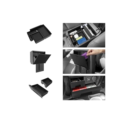 Hellet 4PCS Center Console Organizer Compatible with Toyota 2014-2020 2021 2022 2023 2024 4Runner Interior Accessories Hidden Storage Drawer Box - size: for Toyota 2014-2024 4runner (4PCS)