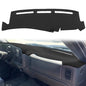 Yiz Dash Cover Mat Pad Custom Fit for 1999-2006 GMC Sierra/Chevy Chevrolet Silverado,2000-2006 GMC Yukon XL/Chevy Suburban Tahoe Avalanche,Dashboard Cover Carpet (99-06 Black) Y55 - color: 99-06 Black