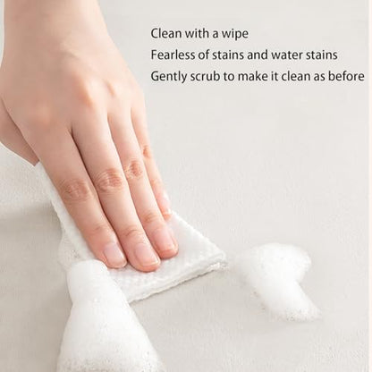 Window Sill Mat, Narrow Dustproof Window Sill Protective Cover, Diatom mud windowsill Pads can be Cut, Balcony Protective Pad Absorbent (White, 59''x6'')