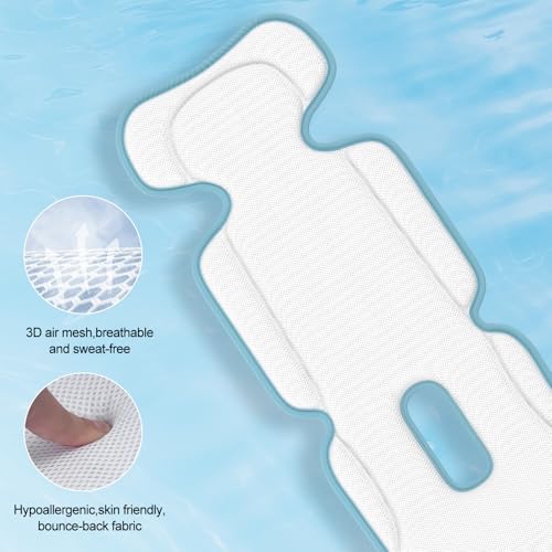 Baby Stroller Cooling Pad, Up to 10H Cooling, 10000 mAh Rechargeable Car Seat Liner with 2 Built-in Blower, 3 Speed, Baby Summer Essentials, Cooling Cushion for Toddler Outdoors, Blue - color: Blue