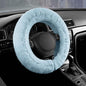 Road Comforts Steering Wheel Cover, Fluffy Car Wheel Covers for Women/Girls/Ladies，Soft Wool Fur Steering Wheel Protector, Universal 14 1/2 inches to 15 inches - Blue - color: Blue