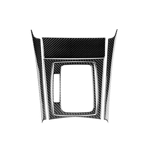 for Mercedes-Benz C-Class W204 2007-2013 Real Soft Carbon Fiber Center Console Gear Shift Panel Surround Cover Trim Kit Car Interior Accessories - color: Gear Shift Panel B