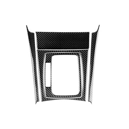 for Mercedes-Benz C-Class W204 2007-2013 Real Soft Carbon Fiber Center Console Gear Shift Panel Surround Cover Trim Kit Car Interior Accessories - color: Gear Shift Panel B