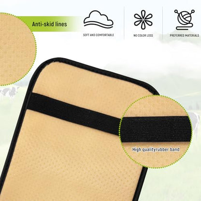 SuperKaKa Car Cow Print Armrest Cover-Cute Center Console Mat Cars Interior Accessories for Women Men,Protection Pad Fit Most Auto,Vehicle, SUV, Truck Arm Rest Box (Cow, Black)