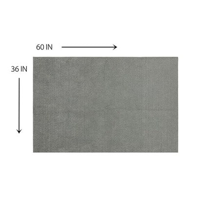 Mohawk Home Cargo Liner Moisture Barrier Mat Utility Solid Gray 3' X 5' Other Perfect for Kitchen, Living Room, Kids Room, Dining Room, Hallway, Office, Garage, Entryway, Bathroom, Laundry Room - size: 3' X 5'