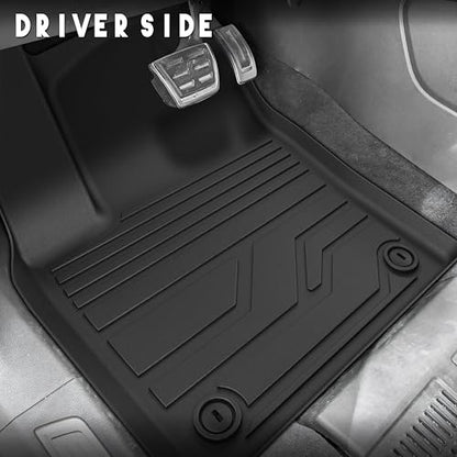 KARPAL Floor Mats for 2018-2025 2026 Volkswagen Atlas 7 Seats Bench Seating (Not for Cross Sport), Custom Fit All Weather TPE Car Interior Carpet Protector Full Set VW Atlas Accessories