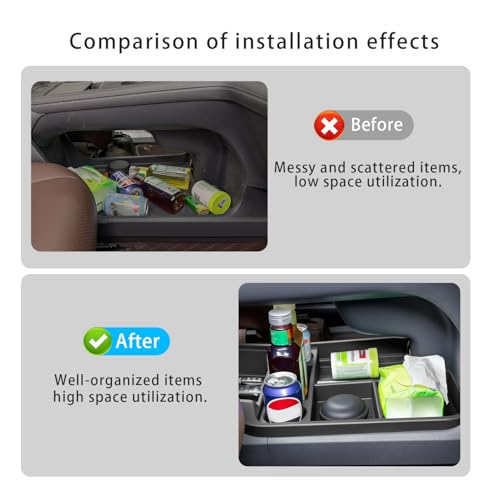for with 2021-2026 Toyota Sienna Center Console Organizer with Cup Holder, Lower Storage Box Accessories (TPE Material with Original car Wood Grain, Grey) - size: Storage box under central control