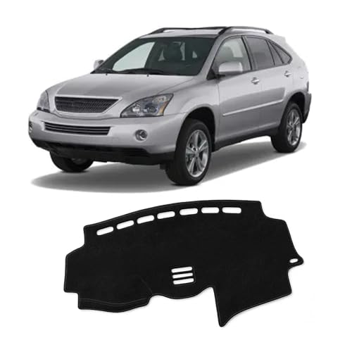 Upgraded Dashboard Mat for Lexus 2004-2006 RX330 2007-2009 RX350 2006-2008 RX400h Polyester Dashboard Mat Non-Slip Windshield Reflective Instrument Dash Cover Interior Accessory Black - color: for Lexus 2004-2006 RX330/07-09 RX350/06-08 RX400h