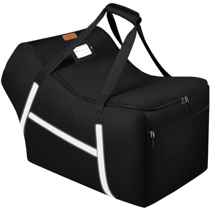 Infant Car Seat Travel Bag for Airplane Compatible with All Nuna Pipa Car Seat and Base,Chicco KeyFit 30 and Base, Padded Car Seat Bags for Air Travel,Car Seat Gate Check Bag with Side Pocket, Black - color: Black