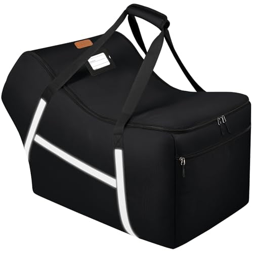Infant Car Seat Travel Bag for Airplane Compatible with All Nuna Pipa Car Seat and Base,Chicco KeyFit 30 and Base, Padded Car Seat Bags for Air Travel,Car Seat Gate Check Bag with Side Pocket, Black - color: Black