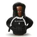 Sacred Blessing Cross Gear Shift Hoodie,Universal Car Shift Knob Cover,with Cross Icon, Aesthetic Manual Automatic Shifter Mini Hoodie,Aesthetic Car Interior Accessories Gifts for Drivers Women Men - color: Blessed