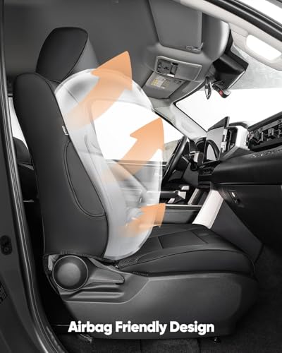 Full Set car seat Covers for Toyota Tundra 2022-2026,Faux Leather Waterproof Pickup seat Covers Custom fit for Toyota Tundra Accessories, for Truck seat Covers 2022 2023 2024 2025 2026 SR SR5