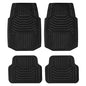 K&K Auto Accessories 3D Car Floor Mat Thick 8 Lb Heavy Duty Durable Universal Diamond Black Deep Dish for Cars SUVs Minivan Truck - color: Diamond Black