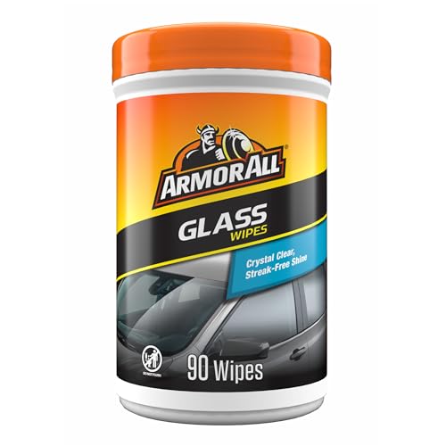 Armor All Car Glass Wipes by Armor All, Auto Glass Cleaner for Film and Grime, 90 Count - size: 1 Count (Pack of 1)