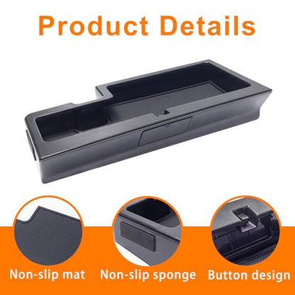 Glove Box Organizer Compatible with 2015-2020 Ford F150 Accessories Interior Hidden Glove Storage Compartment Organizer Tray ABS Materials - size: 15-20 F150