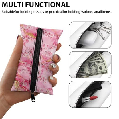 Cherry Blossom Fashion Tissue Packs, Mini Tissues Holder Fashion Prints Small Purses Car Small Houlders Easy to Carry for Outdoors - color: Cherry Blossom1