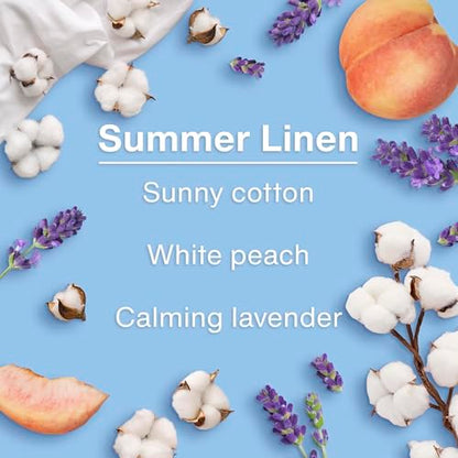LITTLE TREES Car Air Freshener | Hanging Tree Provides Long Lasting Scent for Auto and Home | 24 Air Fresheners |Summer Linen - color: Summer Linen, size: 6 Count (Pack of 4)