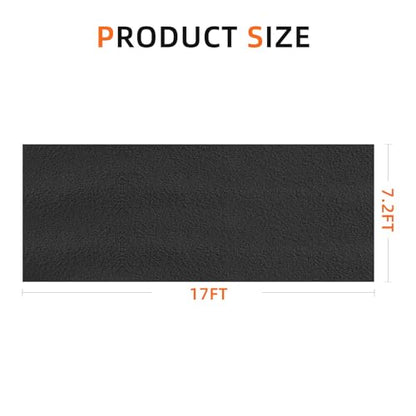 Garage Mats for Floor, 17 x 7.4 Ft Garage Floor Mats for Under Car, Oil Spill Mat, Absorb Oil Quickly, Garage Carpet, Reusable, Washable, Protects Floor, 3MM-PE