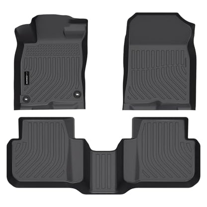 Auxko All Weather Floor Mats Fit for Honda Civic Sedan Hybrid & Civic Hatchback Hybrid 2026 2025 TPE Liners Accessories All Season Guard Odorless Anti-Slip Floor Mats Black - size: civic hybrid|2025-2026|floor mats