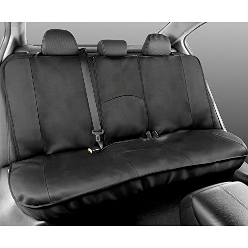 Motor Trend SpillGuard Waterproof Car Seat Covers, Front and Rear Full Set (Beige Stitch) – Neoprene Seat Protectors with Extended Bench Side Coverage for Auto, Truck, Van, and SUV - color: Beige Stitching