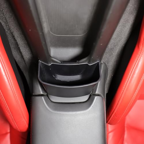 CHEAYAR Rear Waterfall Storage Box Compatible with Chevrolet Corvette C8 2020-2026, Car Center Console Seat Pocket Storage Box Organizer Extension Insert Accessories