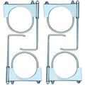 4" Universal Exhaust Clamp with Hanger, Muffler Exhaust for Automotive (4 Pcs) - size: 4 Inch-4 PACK
