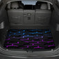 Universal Car Trunk Mat 29" x 39", Blue-Purple Geometry All Weather Trunk Protection Cargo Liner,Durable Cargo Mat Rear Trunk Liner, Stylish Vehicle Interior Accessories Suitable for Most Car Models - color: Blue-Purple Geometry