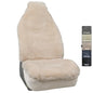 Aegis Cover Sheepskin Seat Cover Genuine Australian Merino Wool Front Seat Cover Luxury Dense Pelt Universal Fit for Most Cars, SUVs, Trucks, Bucket-Style, 54 X 22 Inches (Sand) - color: Sand