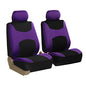 TLH Light and Breezy Flat Cloth Automotive Car Seat Covers Front Set Only, Airbag Compatible, Purple Color Universal Fit Car Seat Protector for Cars, Auto, Trucks, SUV - color: Purple