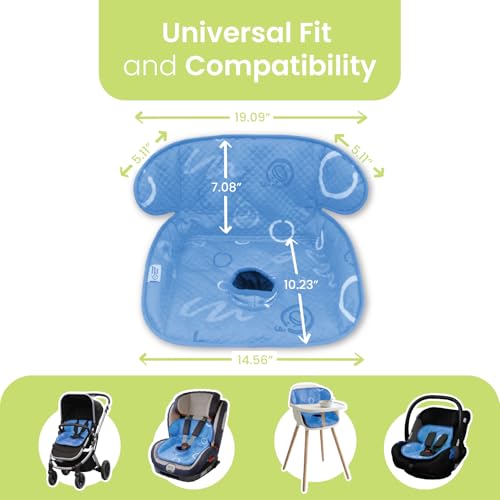 Piddle Pad 2-Pack, Potty Training Car Seat Protector, Toddler Car Seat Cover & Stroller Protector, Machine Washable Waterproof Car Seat, Anti-Slip, Universal Fit (Blue) - color: Blue