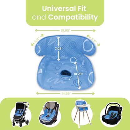 Piddle Pad 2-Pack, Potty Training Car Seat Protector, Toddler Car Seat Cover & Stroller Protector, Machine Washable Waterproof Car Seat, Anti-Slip, Universal Fit (Blue) - color: Blue