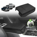 Center Console Armrest Cover Fit for Ford F150 2015-2020 & F250 F350 F450 2017-2022 & Expedition 2018-2024 Accessories, Armrest Pad Console Lid Cushion Vegan Leather 1-Inch Thick(Bucket Seat) - size: 4) 17-22 |F250/F350/F450| Bucket Seat, +Thick