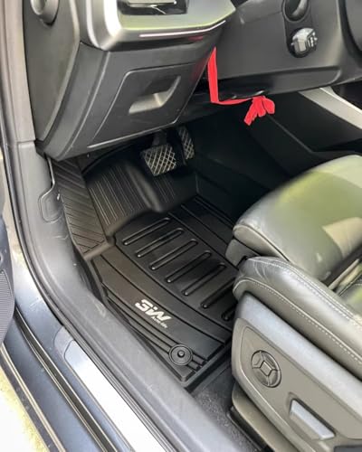 3W Floor Mats Custom Fit for Audi Q5 SQ5 2018-2025(Include Q5/SQ5 Sportback 2021-2025), All-Weather TPE 1st & 2nd Row Odorless Car Liners for Audi Accessories
