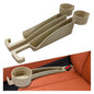 YoRise 2PCS Dual Slot Car Seat Gap Filler Organizer, Multifunctional Car Side Seat Gap Guard Spacer with Cup Holder, Universal Auto Storage Accessories for Preventing Items Falling Out (Beige)