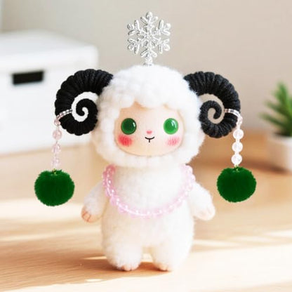 Tupalizy 50PCS Fluffy Pom Poms Charms Soft Fuzzy Faux Fur Puff Ball Pendant for Keychains Bracelets Earrings Jewelry Making Tassels Bags DIY Crafts Party Favors Gifts Accessories - color: Christmas Green