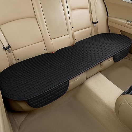 Black Back Seat Cover, Rear Car Seat Cover for Cars Truck SUV,Seat Covers with Storage Pocket,Bottom Auto Seat Cushion Pad Mat for Most Vehicles-Black,1 Pcs - color: Black 1 Pcs