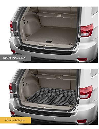 JOYTUTUS Cargo Mat Compatible with 2011-2021 Grand Cherokee WK2 & 2022 Grand Cherokee WK, All Weather Protection Cargo Liners Trunk Mats Vehicle Carpet Heavy Duty Waterproof Odorless Durable Black - size: Grand Cherokee WK