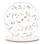 Cute Small Flower Ceramic Cup Holders - Pack of 2, Keep Cup Holders Clean and Dry, Drink Cup Car Holder Coasters with A Finger Notch - color: Cute Small Flower